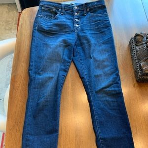 Madewell 9” high rise skinny jeans
